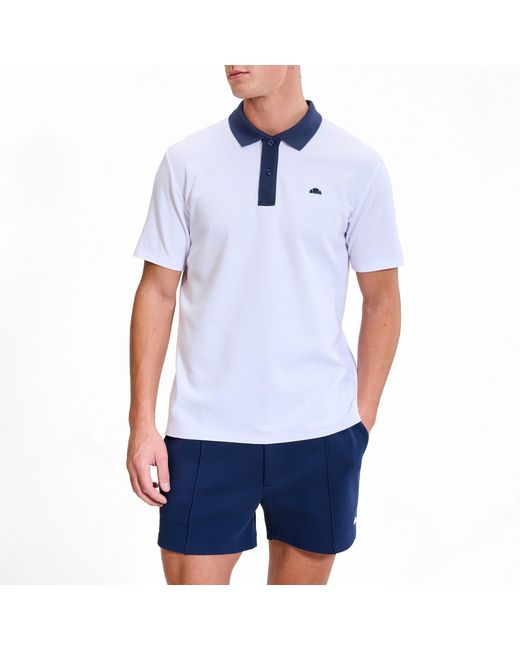 Ellesse Blue Short Sleeve Polo Shirt for men