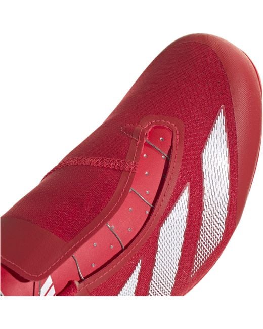 Adidas Red Tempo Stripes Boa Road Cycling Shoes for men