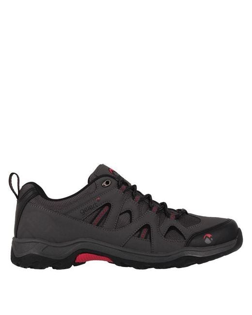 Gelert Black Ottawa Low Walking Shoes for men