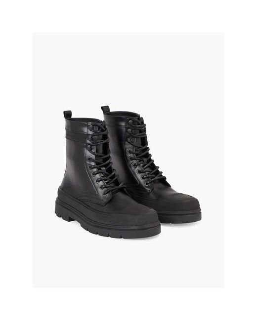 Calvin Klein Black Lace Up Boot High for men