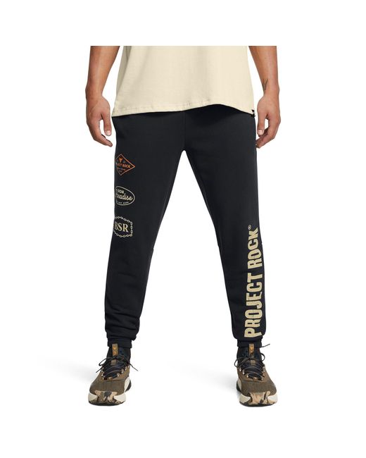 Under Armour Blue Closed Hem Fleece Joggers for men