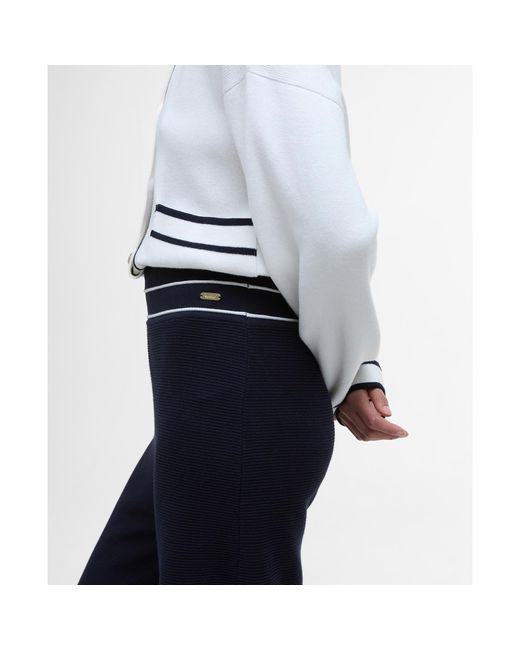 Barbour Blue Knitted Maisy Trousers