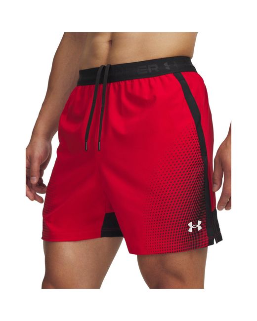 Under Armour Red Performance Gym Shorts for men