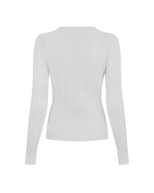 Polo Ralph Lauren Gray Cable-Knit Jumper