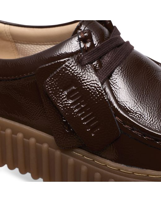 Clarks Brown Moc Toe Formal Shoes