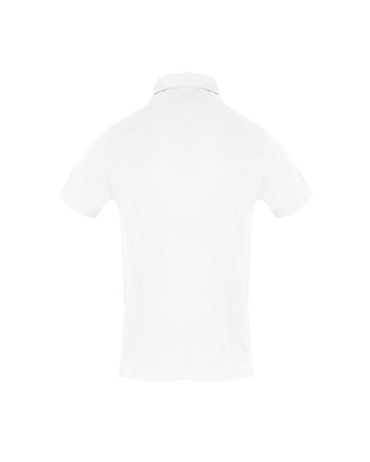 Aquascutum White Polo Short Sleeve Polo Shirt for men