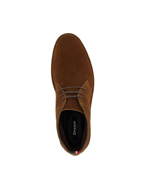 Dune Brown Creed Desert Boots for men