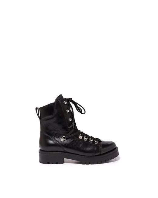 AllSaints Black Franka Leather Ankle Boot