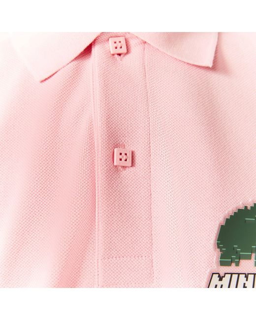 Lacoste Pink Minecraft Polo Shirt for men