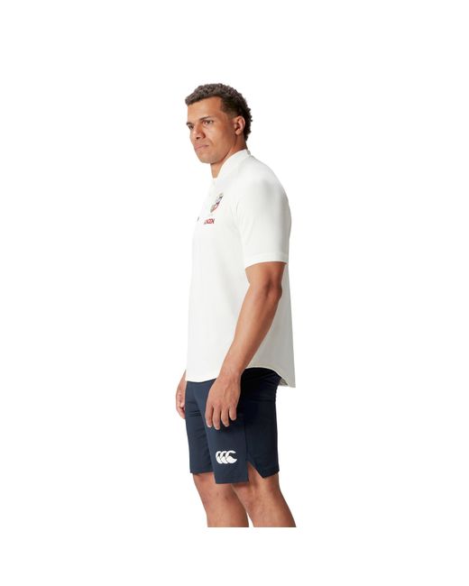 Canterbury White British And Irish Lions Polo Shirt 2025 Adults for men