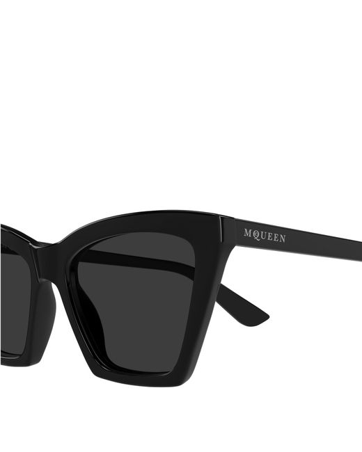 McQueen Black Cat Eye Sunglasses