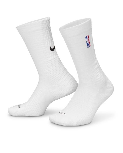 Nike White Nba Crew Socks for men