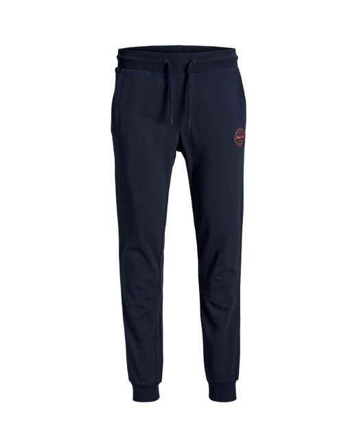Jack & Jones Blue Gordon Shark Jogging Bottoms for men