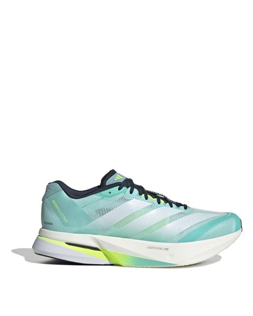 Adidas Green Adizero Boston 13 Road Running Shoes for men