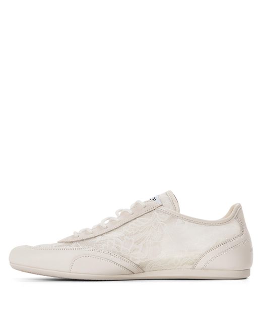Jimmy Choo White Sunny Snkr Low-Top Trainers