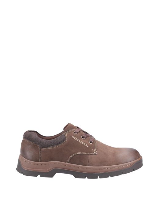 Cotswold Brown Thickwood Burnished Leather Casual Shoe for men