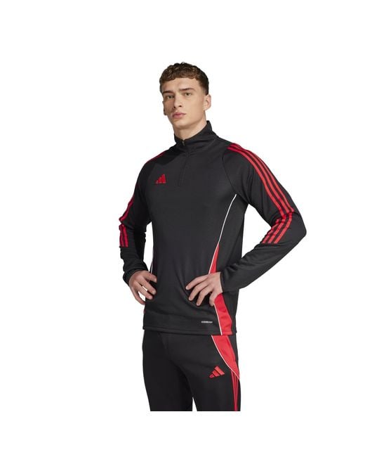 Adidas Black Tiro24 Tracksuit Top for men