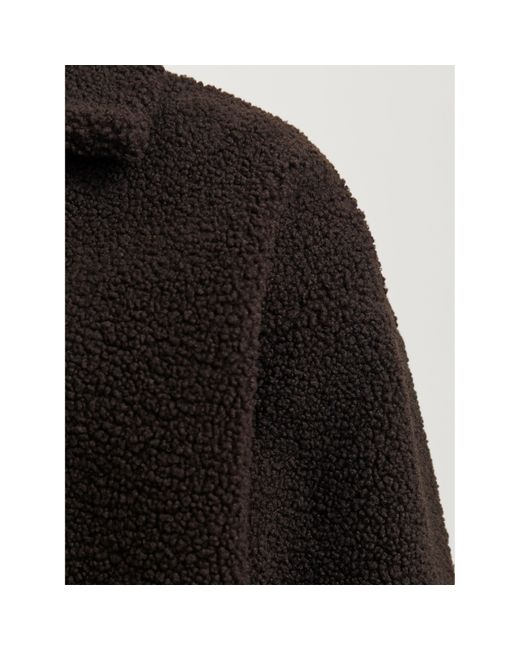 Jack & Jones Black Teddy Crew Neck Jumper for men