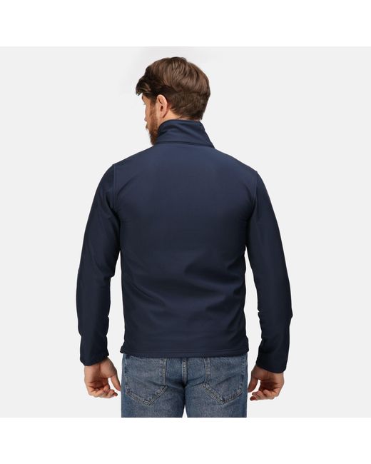 Regatta Blue Octagon Ii Printable 3 Layer Jacket for men