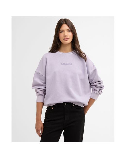 Barbour Purple Crew Sweatshirt