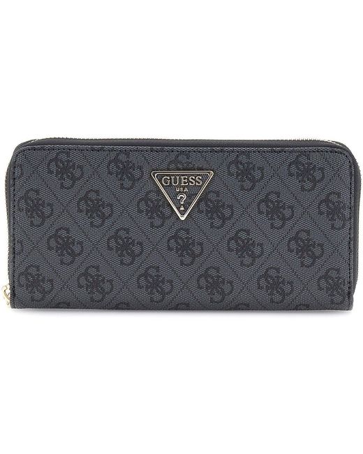 Guess Gray Laurel Zip-Around Wallet