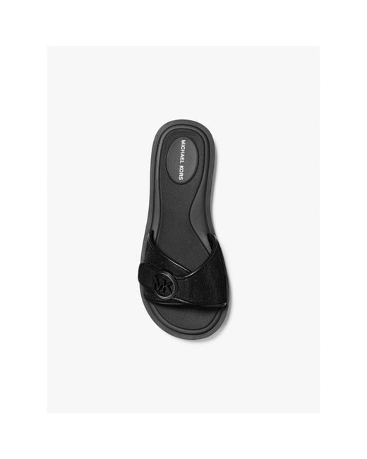 MICHAEL Michael Kors Black Slide Pool Sliders