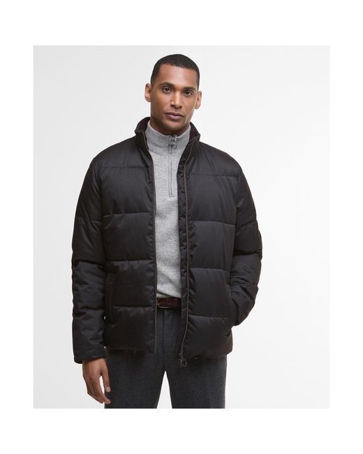 Barbour Black Northwood Quilted Long Sleeve Medium Puffer Jacket for men