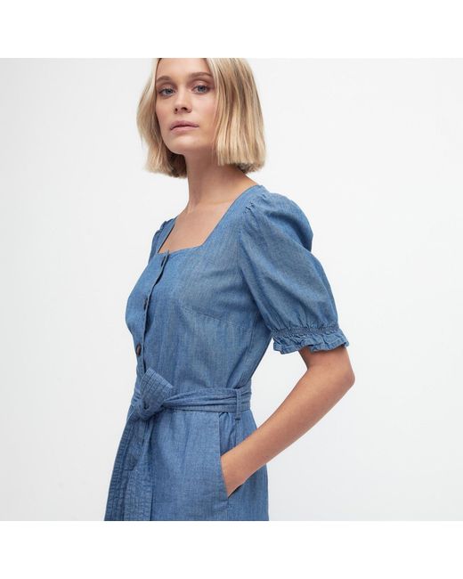 Barbour Blue Berkley Denim Jumpsuit