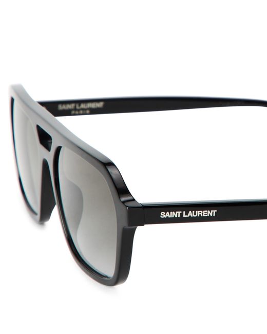 Saint Laurent Gray S Sl 905 Aviator Sunglasses