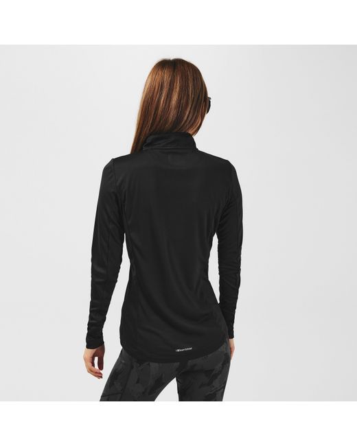 Karrimor Black Longsleeve 1/4 Zip Top Ladies