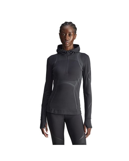 Adidas By Stella McCartney Black Truepace Running Long Sleeve Top