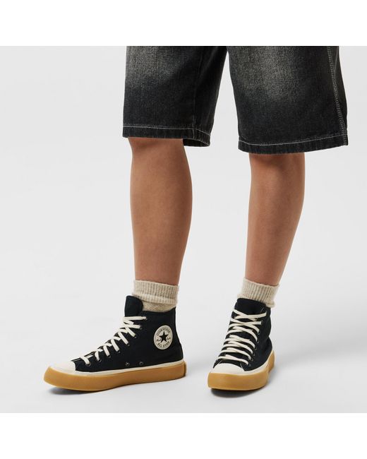 Converse Blue Rubber High Tops