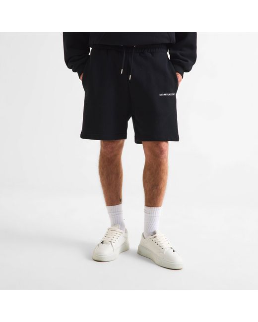 MKI Miyuki-Zoku Blue Uniform Fleece Jogger Shorts for men