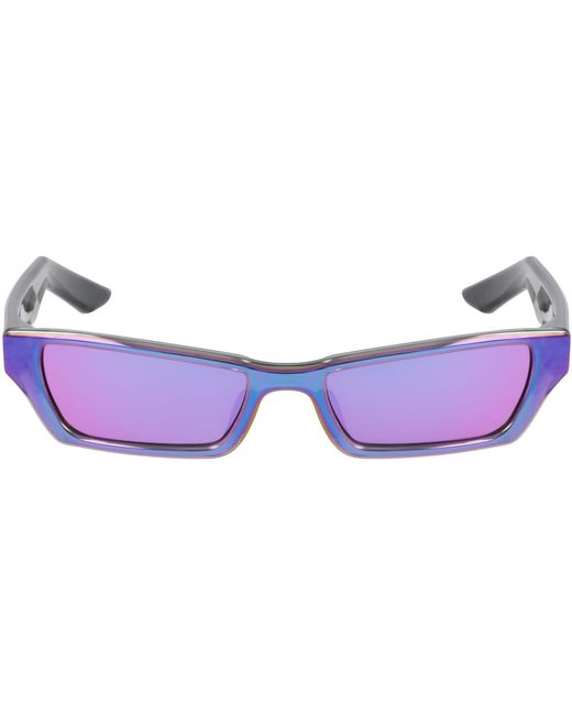 Nike Purple Lucent Boost Rectangle Sunglasses