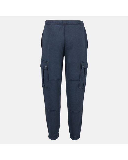 Jack Wills Blue Script Cargo Cotton Ribbed Cuffs Joggers for men