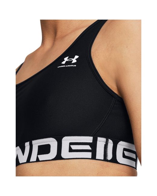 Under Armour Black Heatgear Authentics Medium Support Sports Bra