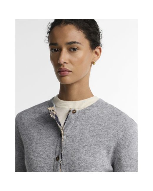 Barbour Gray Pendle Cardigan