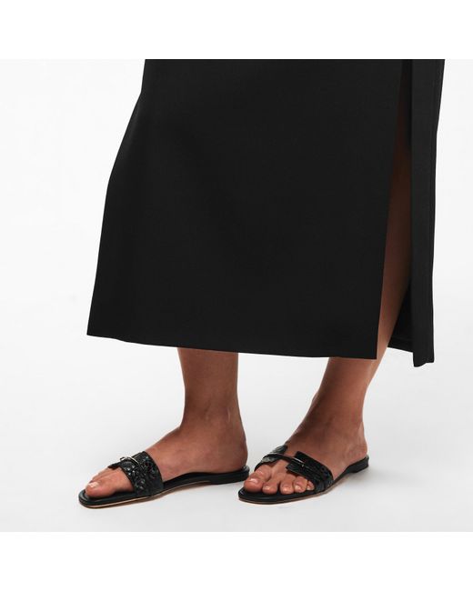 Tom Ford Black Tf Slide Flat Sandals