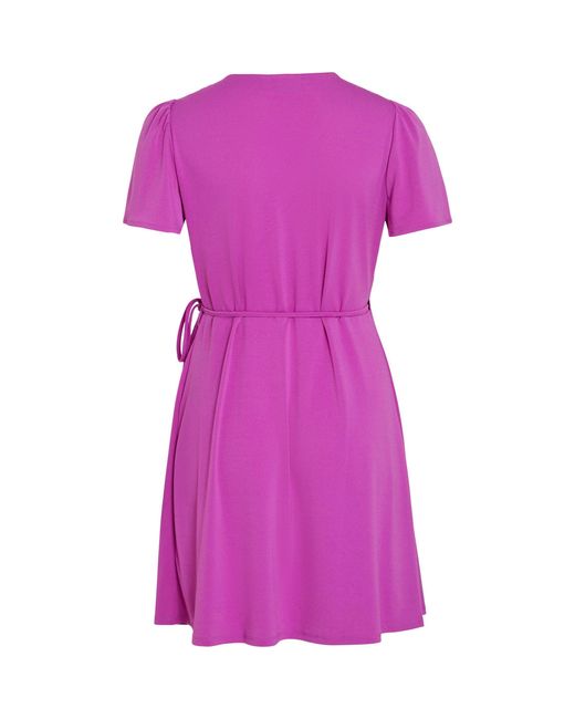 Vila Purple Borneo Wrap Dress
