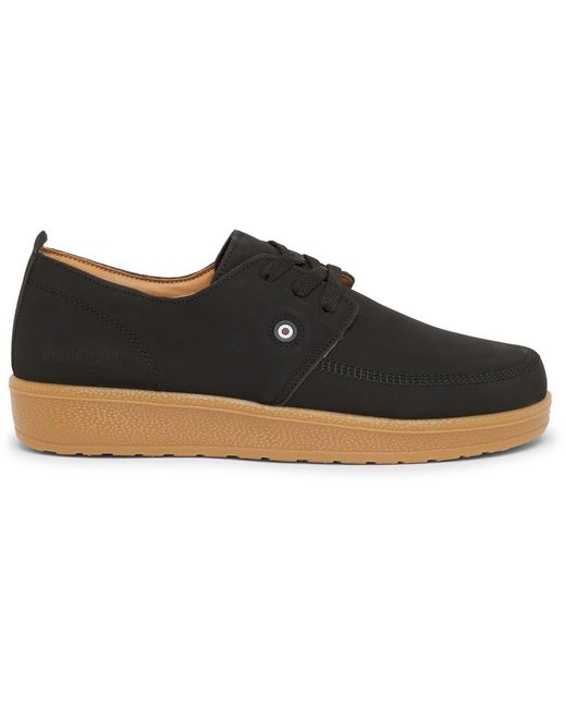 Lambretta Black Perez Court Trainers for men