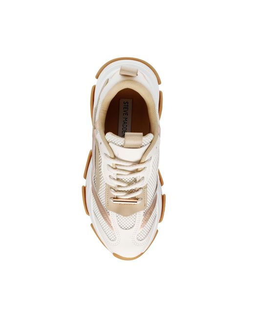 Steve Madden White Possession Chunky Trainers