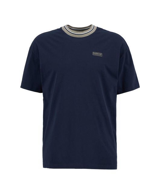 Barbour Blue Oversized T-Shirt for men