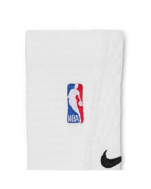 Nike White Nba Crew Socks for men