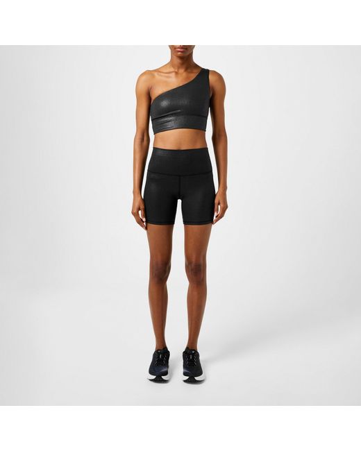 lululemon athletica Black Align Asymmetrical Ribbed Sports Bra