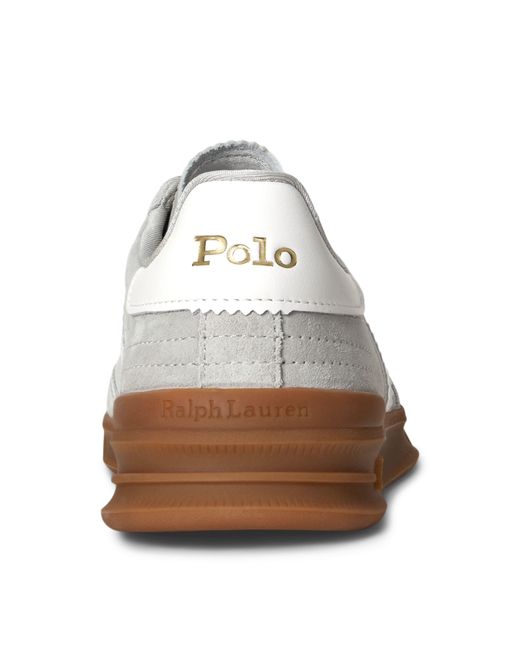 Polo Ralph Lauren White Leather Court Trainers