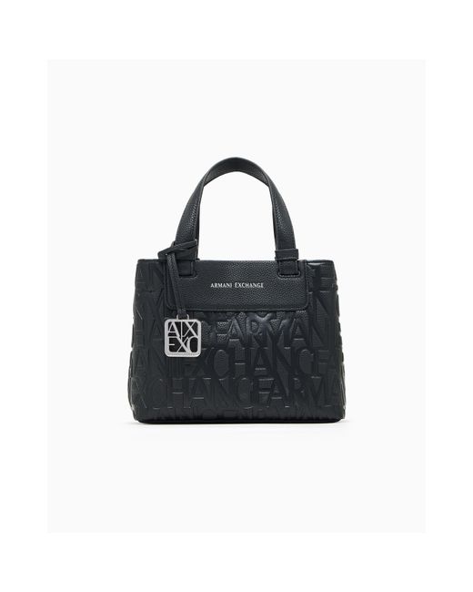 ARMANI EXCHANGE Black Shopping Bag