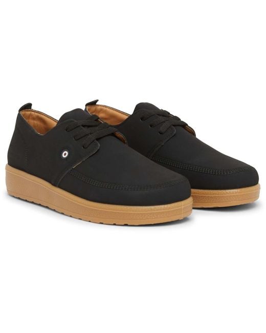 Lambretta Black Perez Court Trainers for men