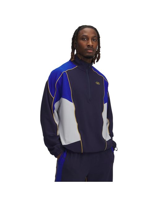 Under Armour Blue Tricot Tracksuit Top for men