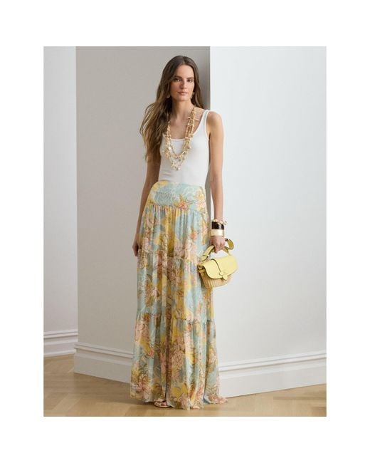 Ralph Lauren Metallic Maxi Skirt