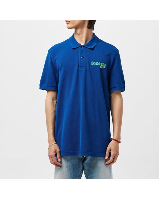 Lacoste Blue Logo Polo Shirt for men